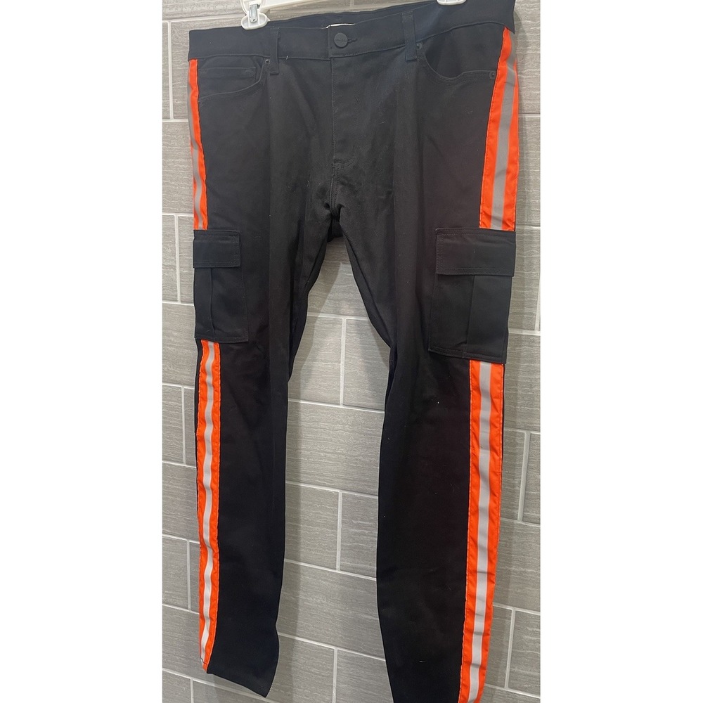 Golden Track pants Union black orange Denim‎ Men's 38 x 34 streetwear cargo
